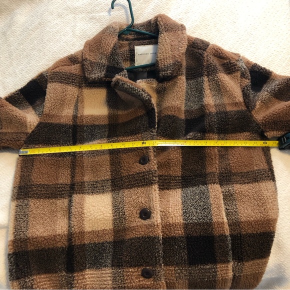 American Eagle Sherpa Faux Fur Winter/Teddy Coat Size Large - Picture 11 of 11